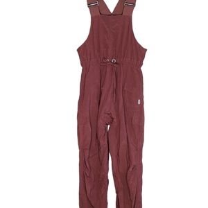 Free People Frosty Morning Fleece Water Resistant Jumpsuit Overall Red Size XS